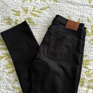 JCrew Black Matchstick Jeans. Size 28